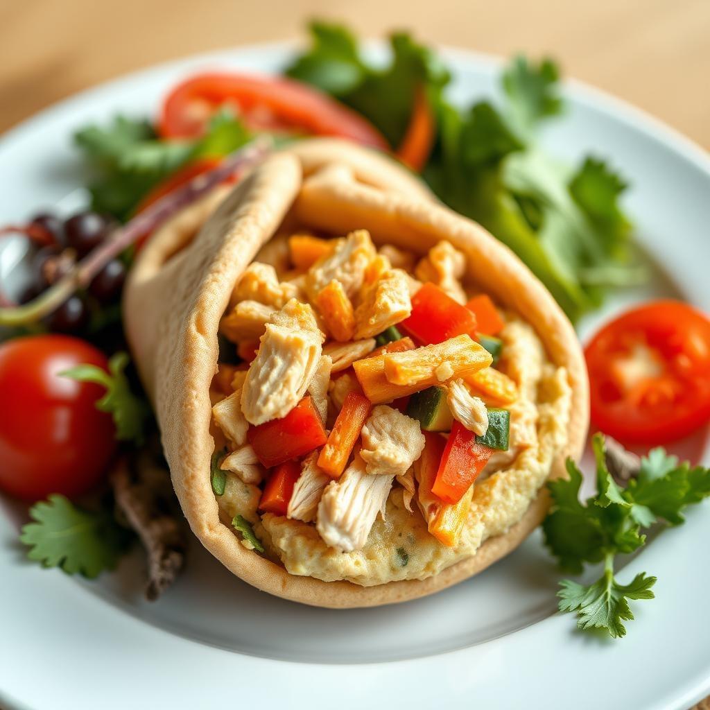 Hummus and Veggie Pita Pocket Hummus and Veggie Pita Pocket