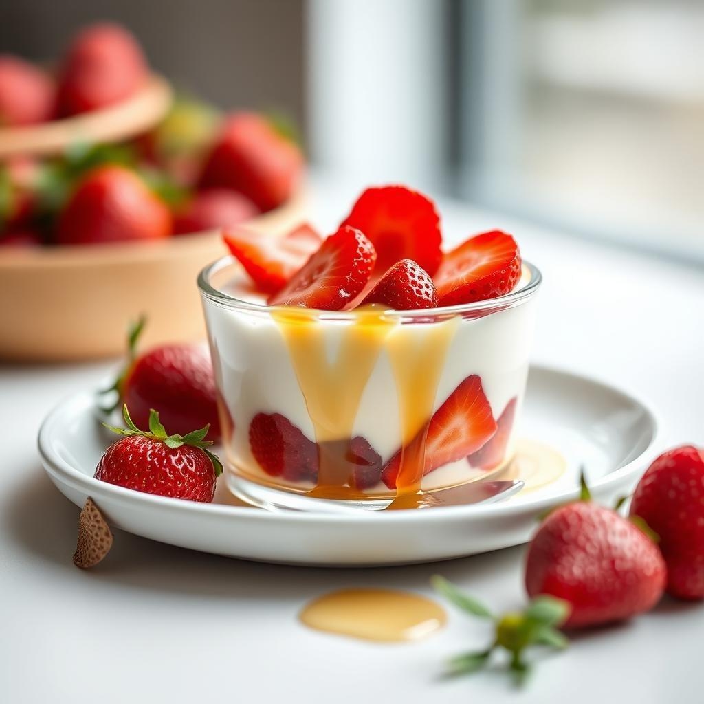 Greek Yogurt Parfait with Honey & Berries Greek Yogurt Parfait with Honey & Berries