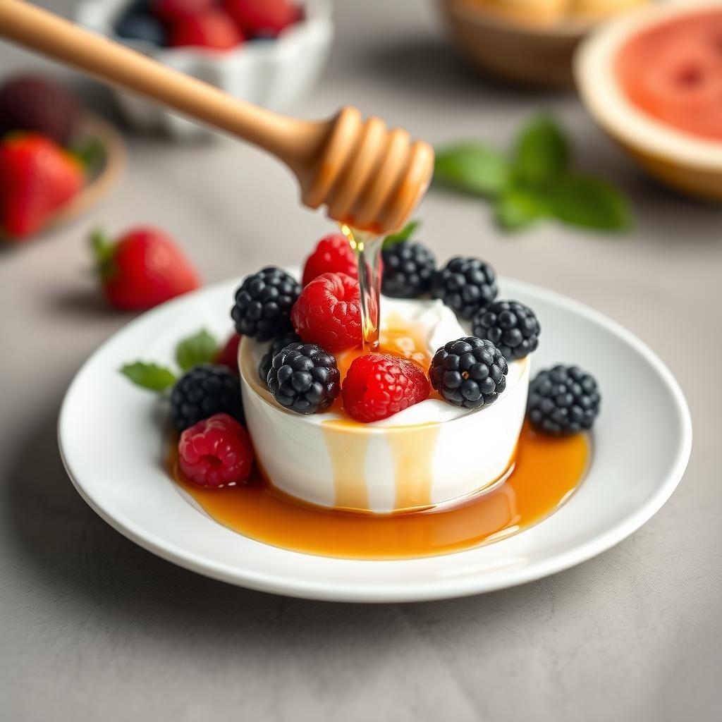 Greek Yogurt with Honey and Berries Greek Yogurt with Honey and Berries