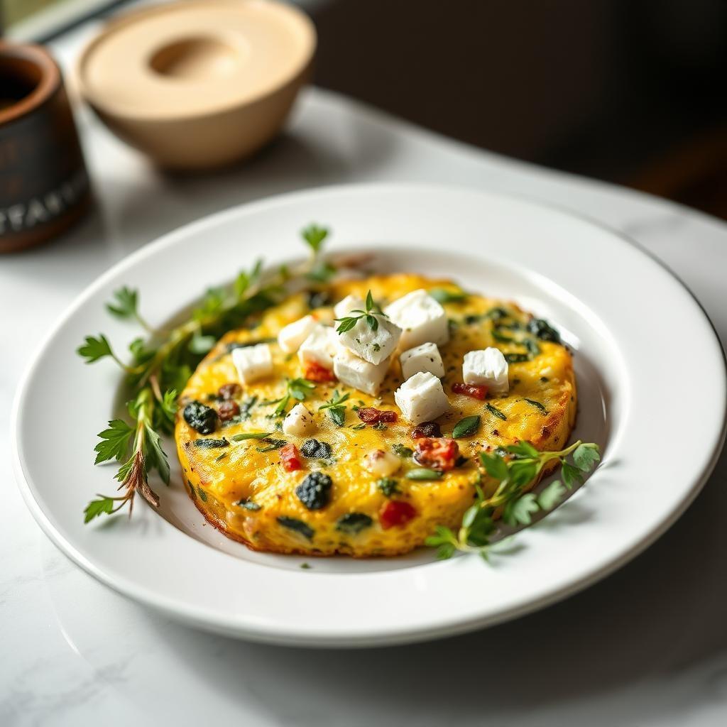 Mediterranean Herb Frittata with Feta Mediterranean Herb Frittata with Feta