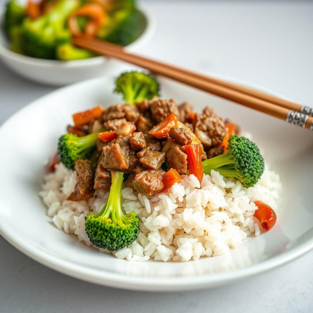 Korean Ground Beef and Broccoli Rice Bowl Remix Korean Ground Beef and Broccoli Rice Bowl Remix