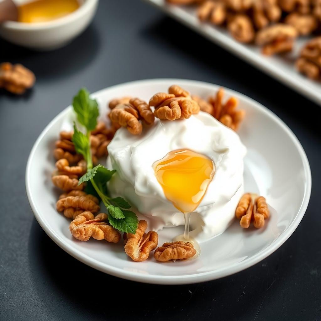 Greek Yogurt with Honey and Toasted Nuts Greek Yogurt with Honey and Toasted Nuts