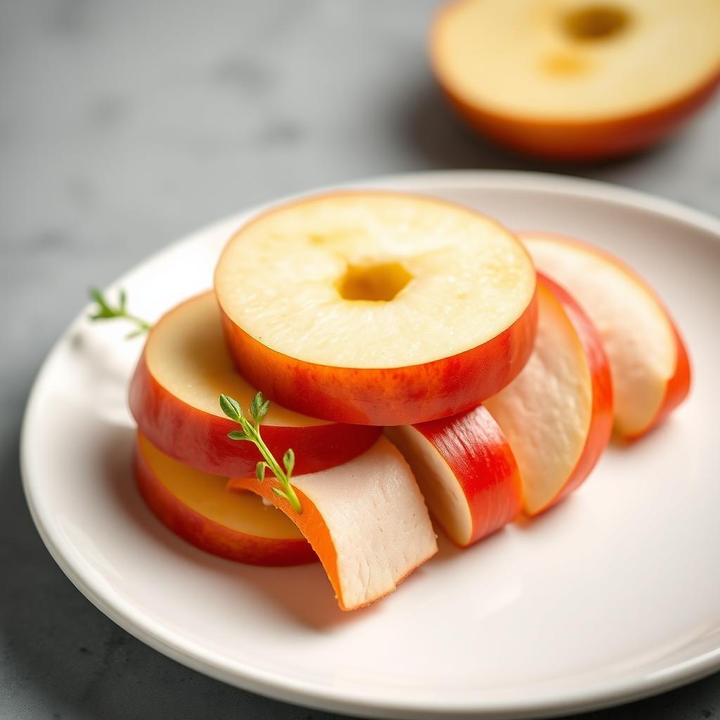 Apple Slices with Cheese