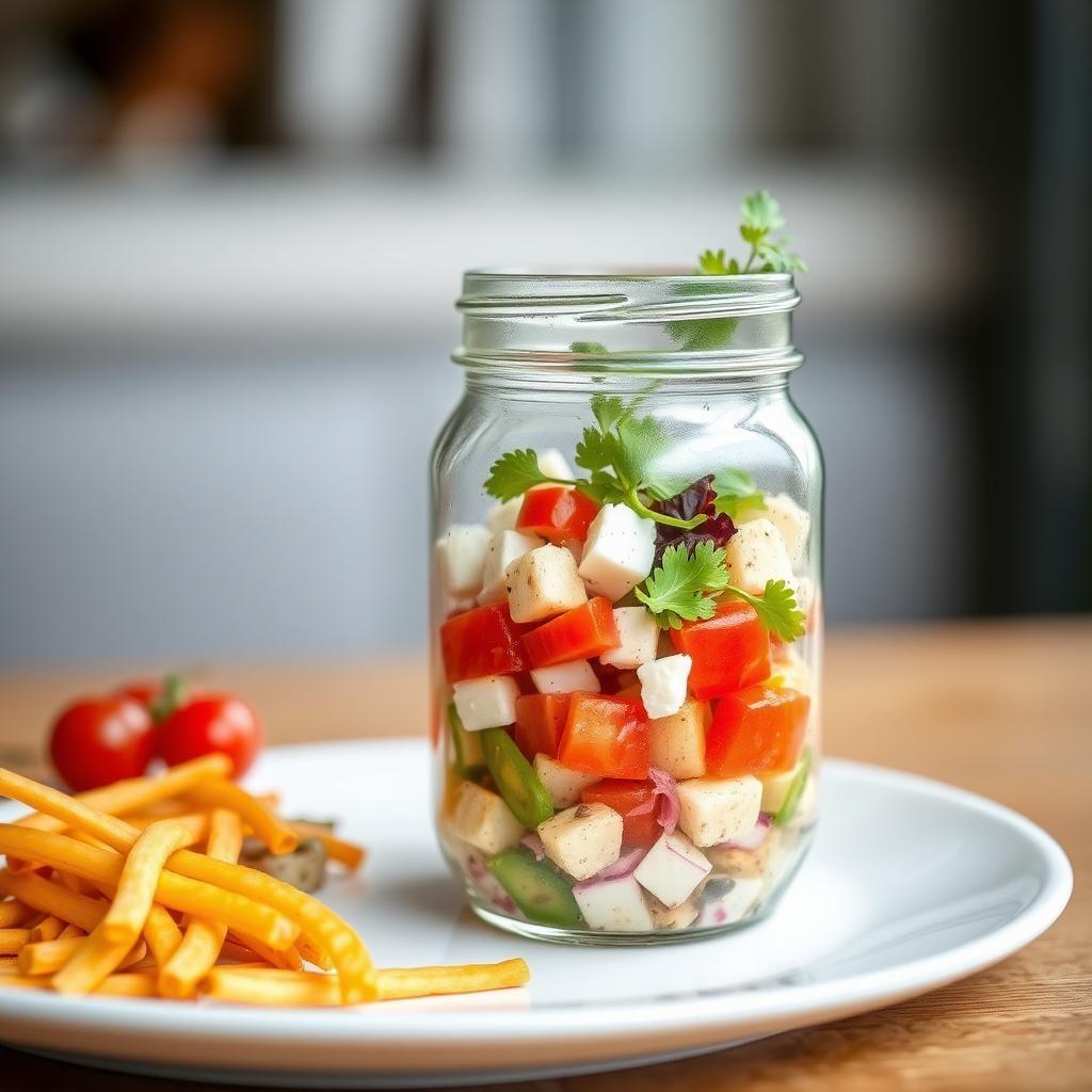 Mason Jar Greek Salad Mason Jar Greek Salad