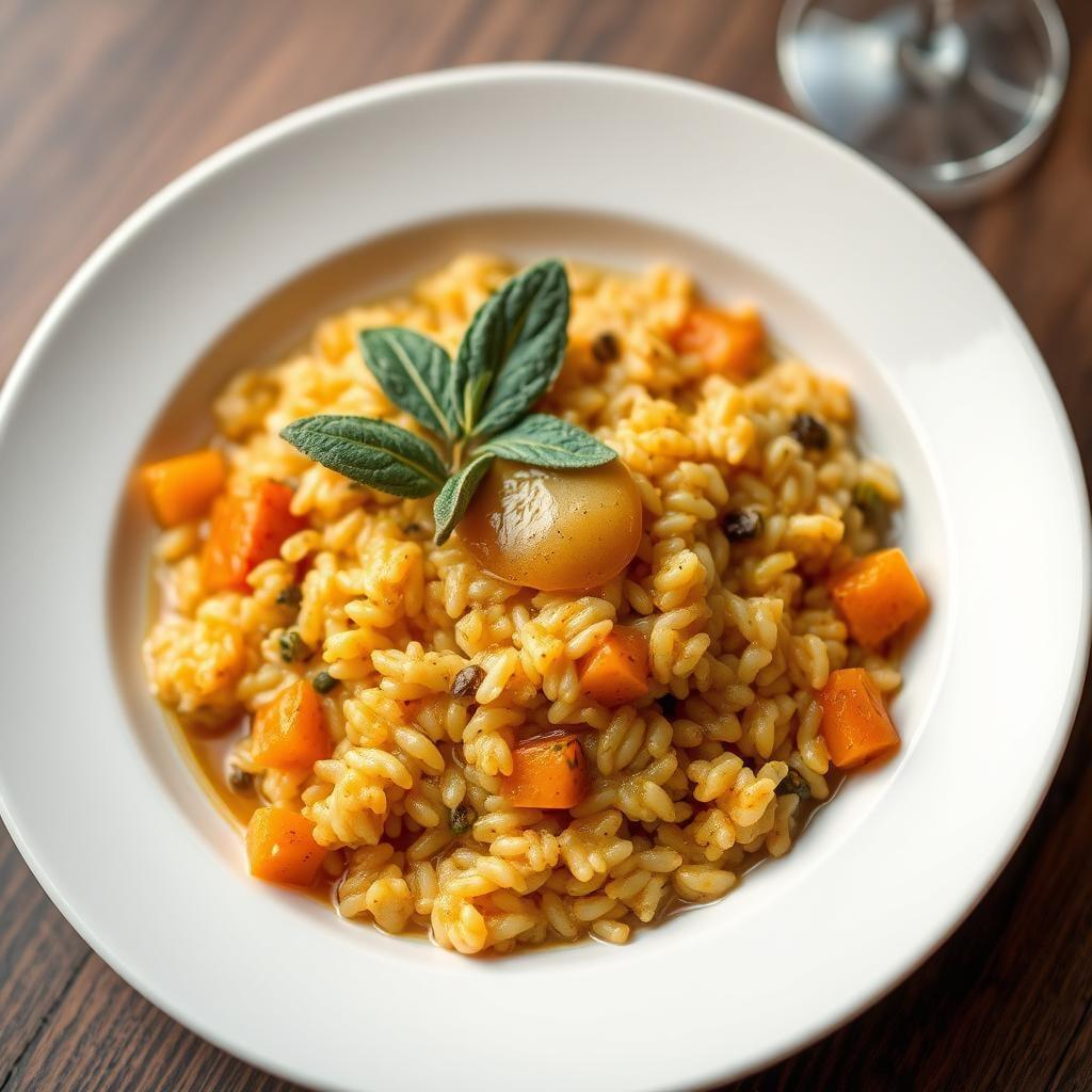 Butternut Squash Risotto with Sage Brown Butter
