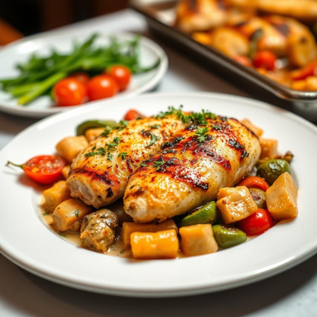 Sheet Pan Mediterranean Chicken and Vegetables