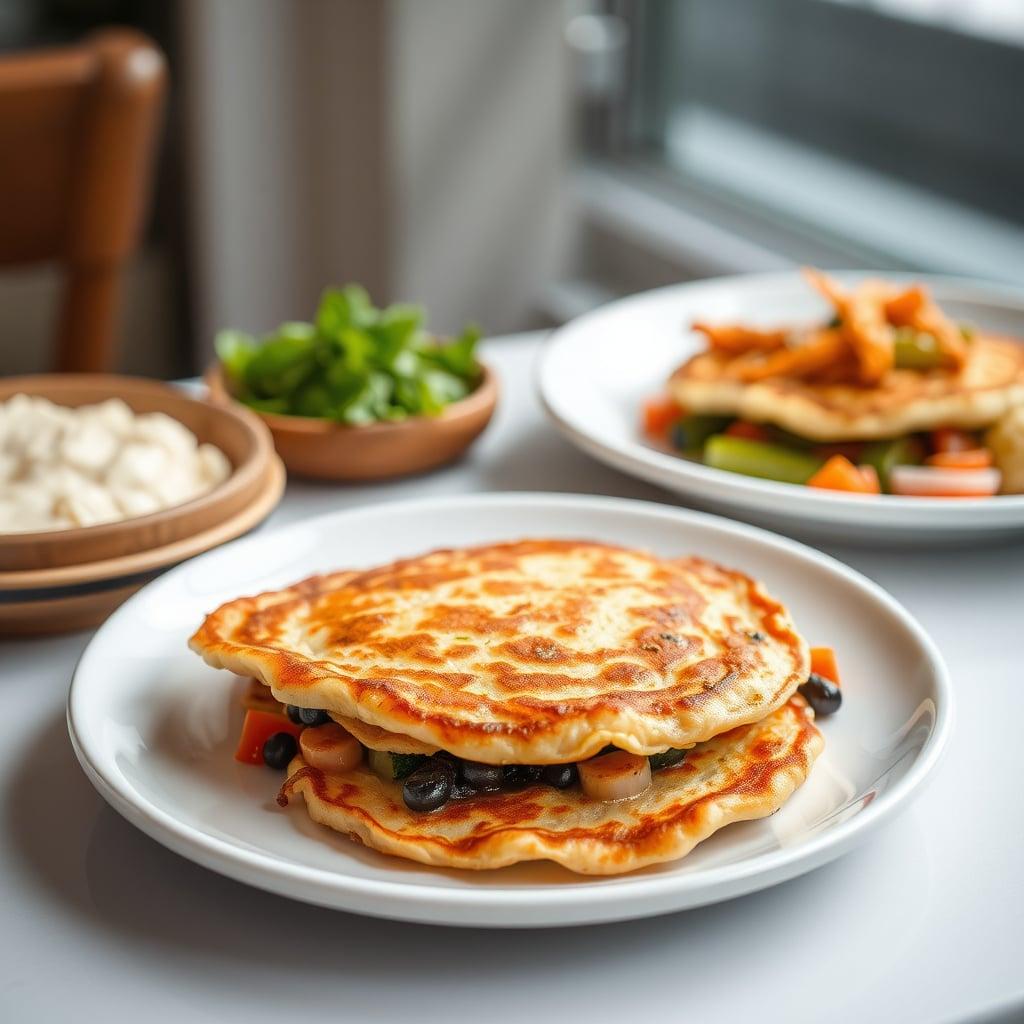 Savory Dinner Pancakes with Vegetables Savory Dinner Pancakes with Vegetables