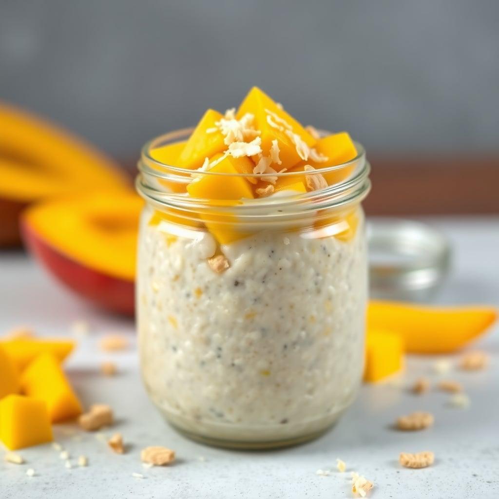 Make-Ahead Mango Coconut Protein Oats Make-Ahead Mango Coconut Protein Oats