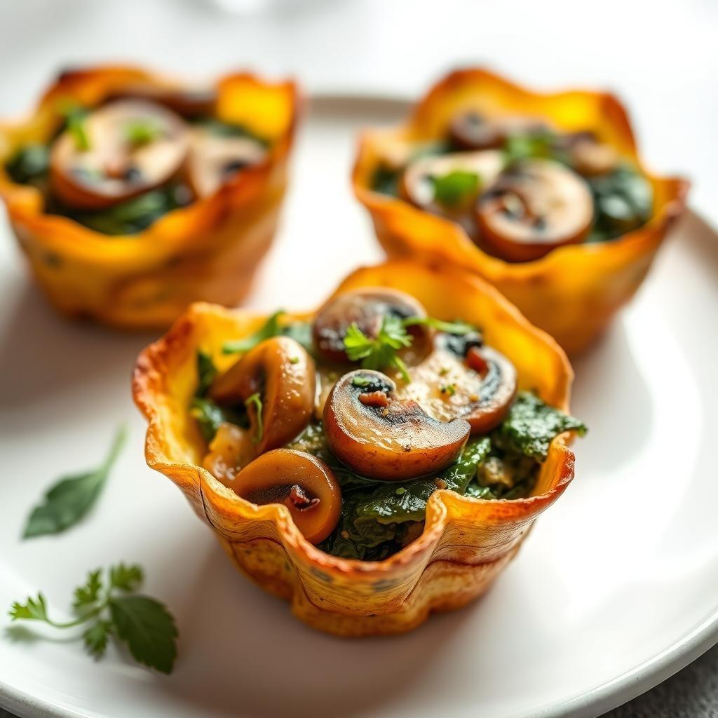 Savory Spinach & Mushroom Breakfast Cups Savory Spinach & Mushroom Breakfast Cups