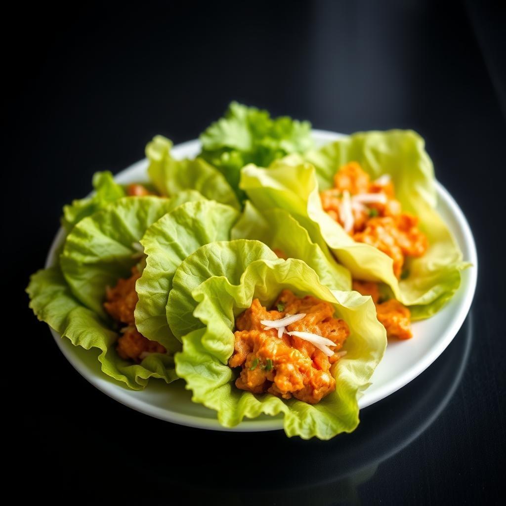 Buffalo Chicken Lettuce Wraps