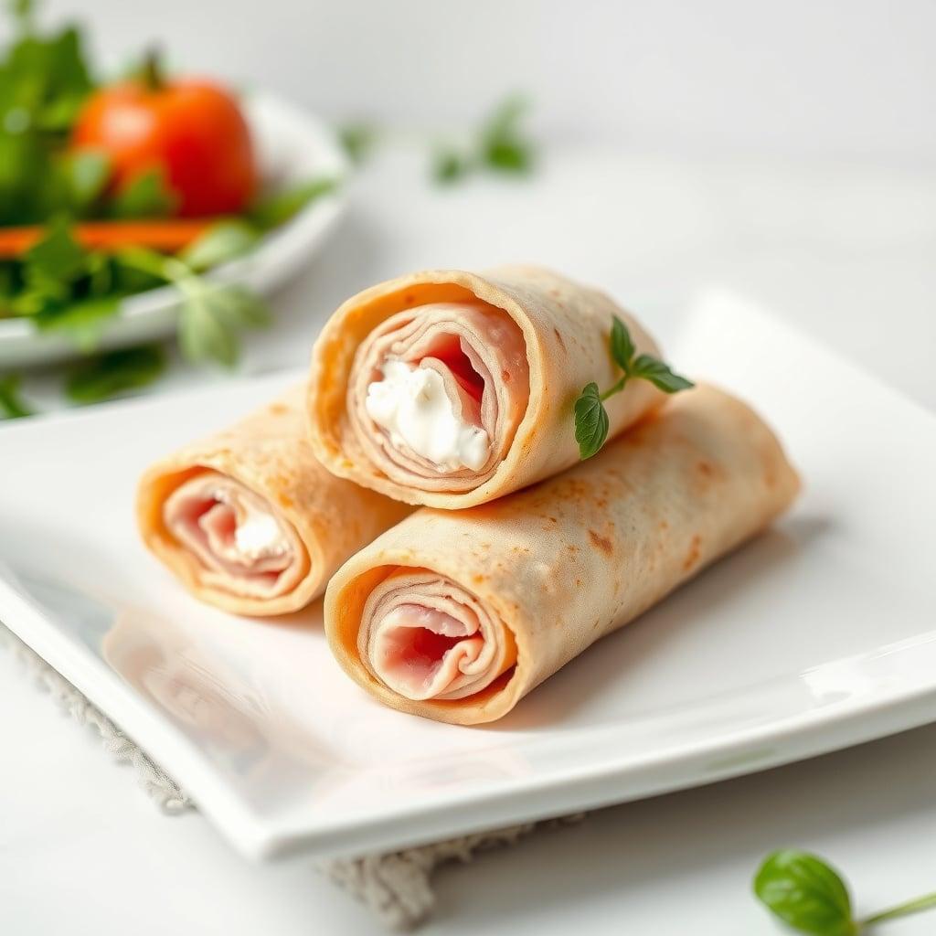 Artisan Turkey and Herb Cream Cheese Roll-ups