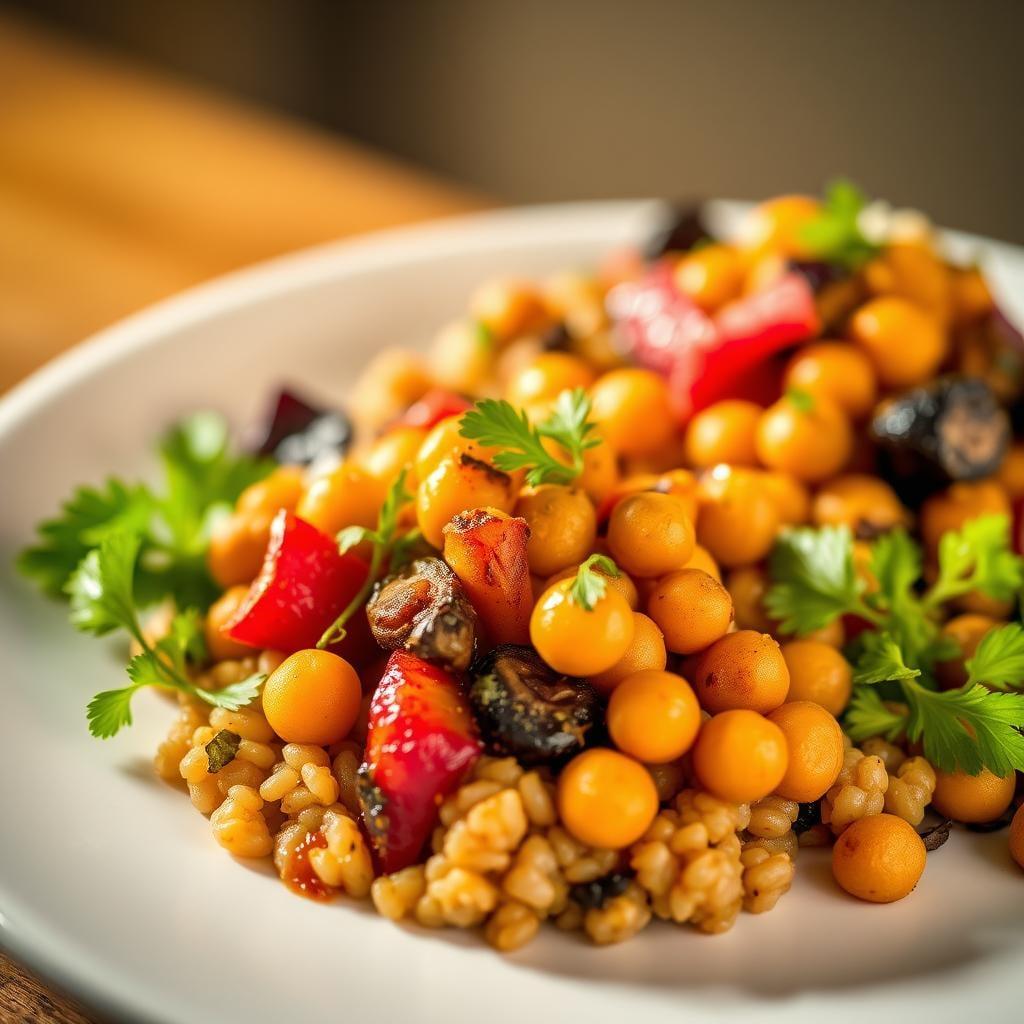 Roasted Vegetable and Chickpea Grain Bowls Roasted Vegetable and Chickpea Grain Bowls