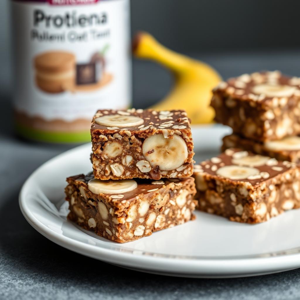 Chocolate Banana Oat Squares Chocolate Banana Oat Squares