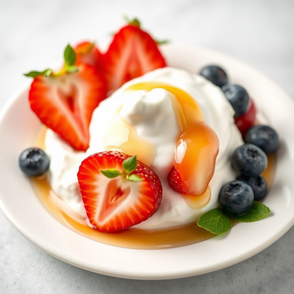 Greek Yogurt with Fruit and Honey Greek Yogurt with Fruit and Honey