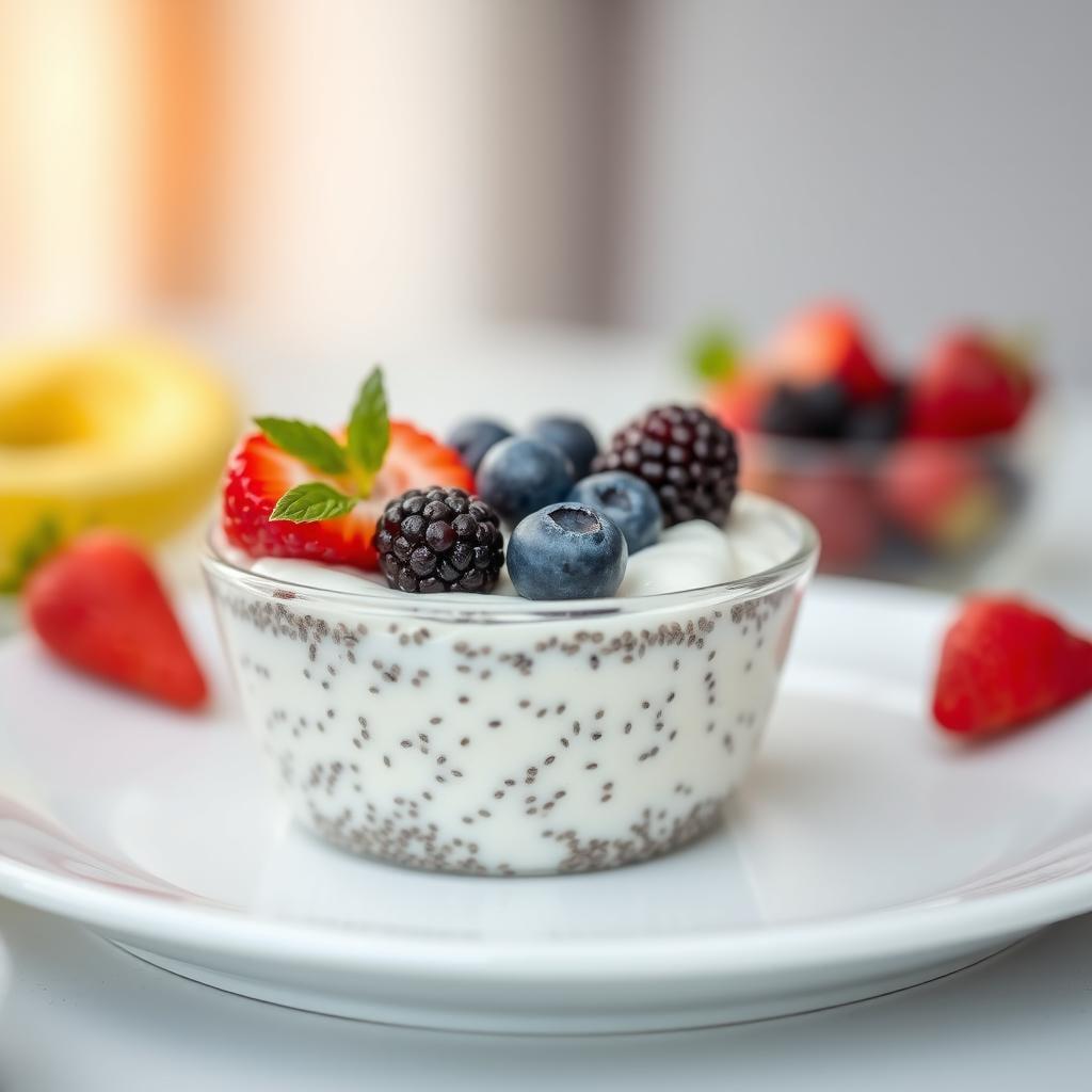 Coconut Chia Seed Pudding with Fresh Berries Coconut Chia Seed Pudding with Fresh Berries