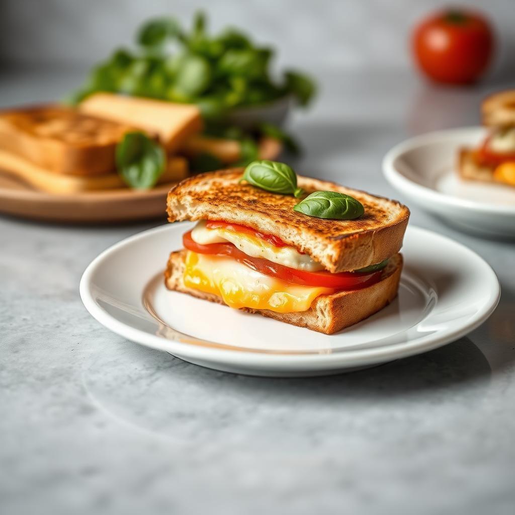 Tomato Basil Grilled Cheese Sandwich Tomato Basil Grilled Cheese Sandwich