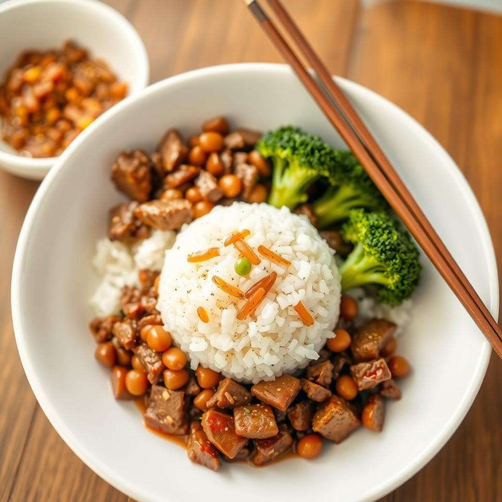 Korean Ground Beef and Broccoli Rice Bowl Remix Korean Ground Beef and Broccoli Rice Bowl Remix