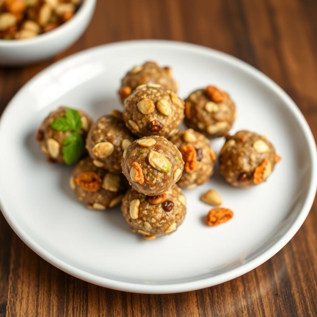 Spiced Pistachio & Dried Apricot Energy Bites Spiced Pistachio & Dried Apricot Energy Bites
