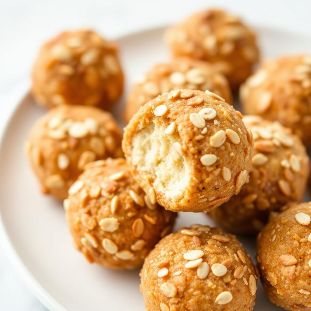 Vanilla Almond Protein Bites Vanilla Almond Protein Bites