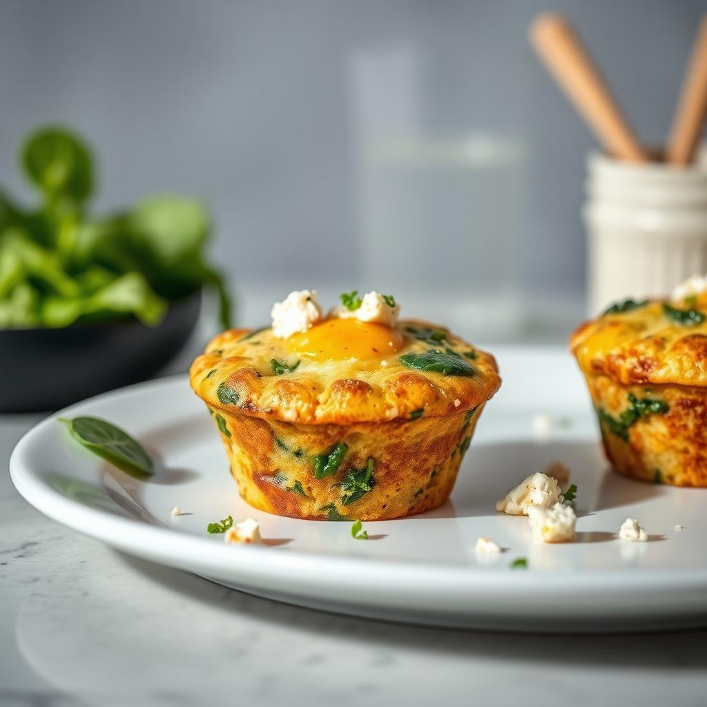 Savory Spinach & Feta Breakfast Muffins Savory Spinach & Feta Breakfast Muffins