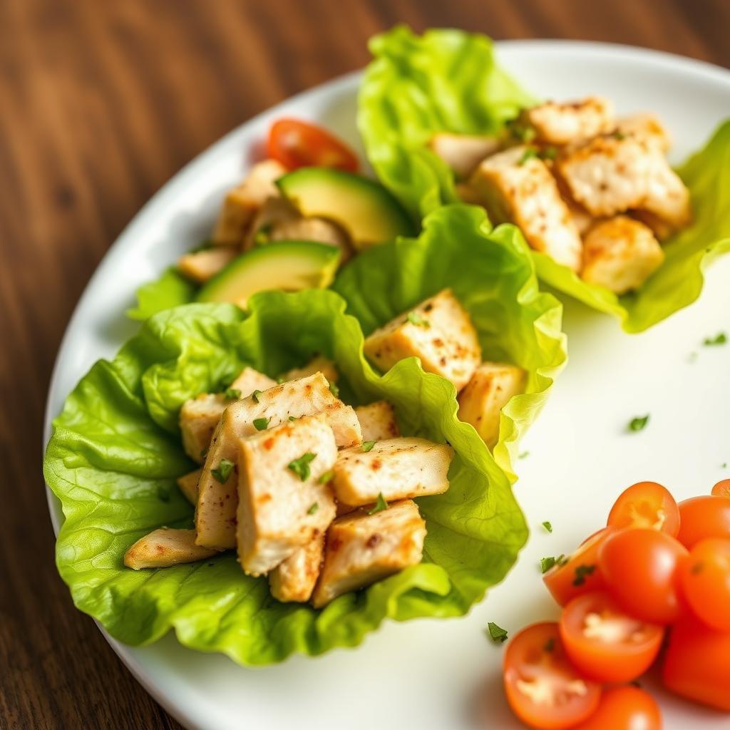 Chicken & Avocado Lettuce Cups