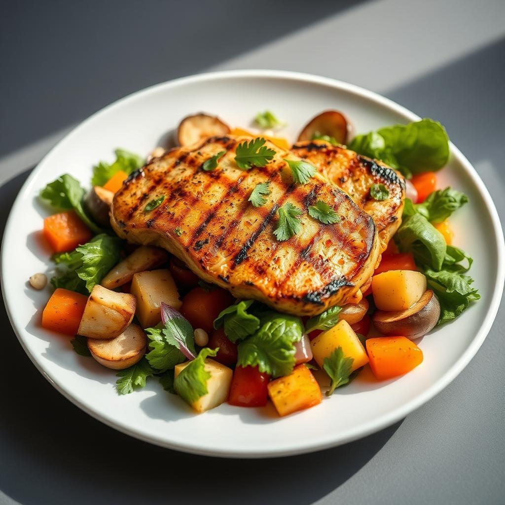 Sardinian Grilled Vegetable and Chicken Salad Sardinian Grilled Vegetable and Chicken Salad