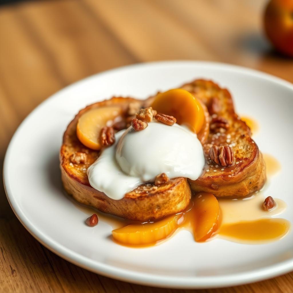 Maple Pecan French Toast with Caramelized Apples