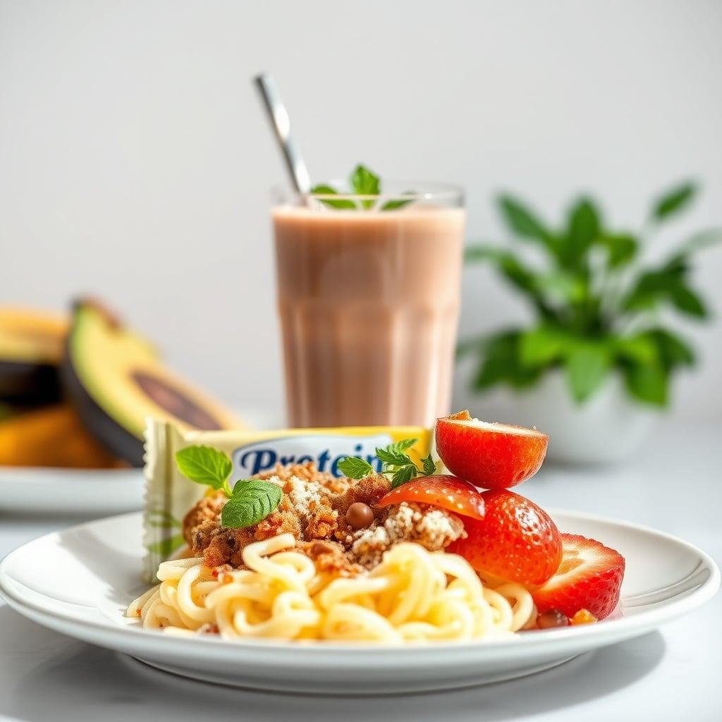Store-Bought Protein Shake & Fiber Bar Combo Store-Bought Protein Shake & Fiber Bar Combo
