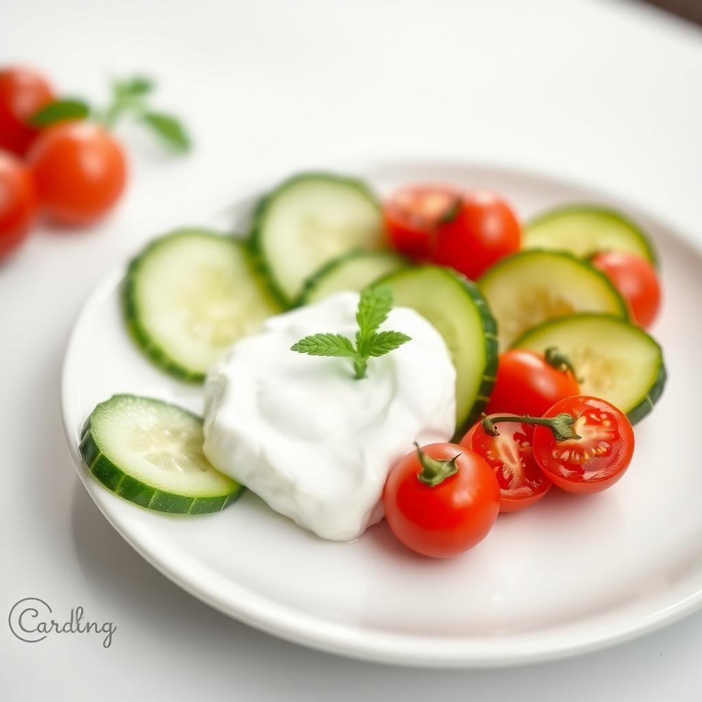 Cucumber Tomato Snack Plate Cucumber Tomato Snack Plate