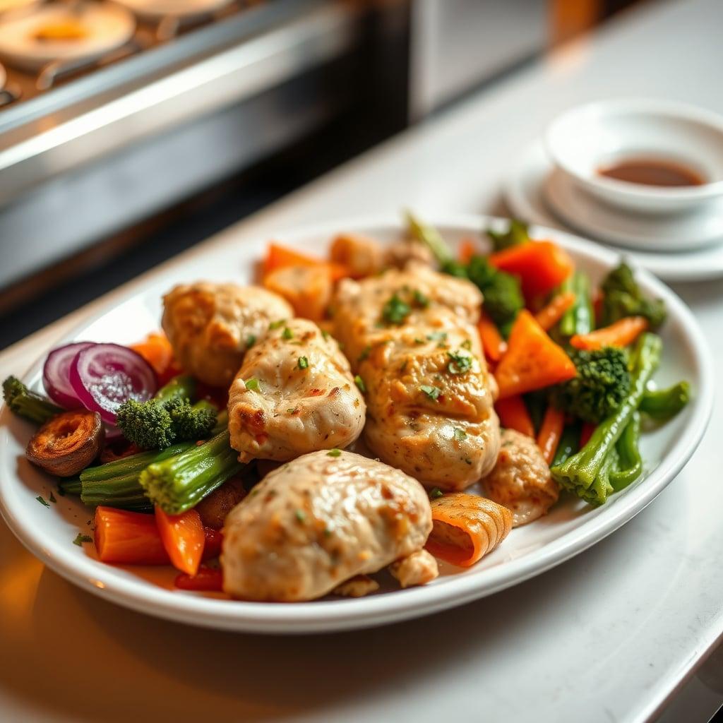 Deli Counter Chicken & Veggie Tray Deli Counter Chicken & Veggie Tray