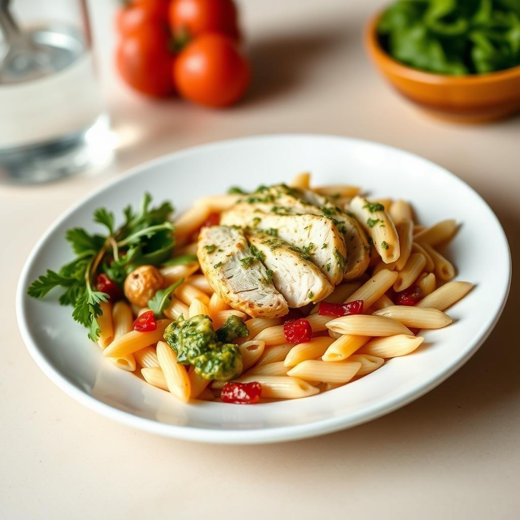 Chicken Pesto Pasta Bowl