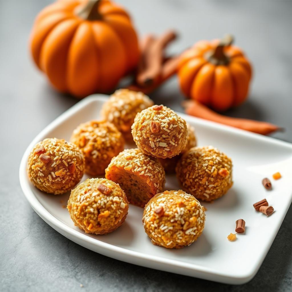 Autumn Spice Pumpkin Energy Bites