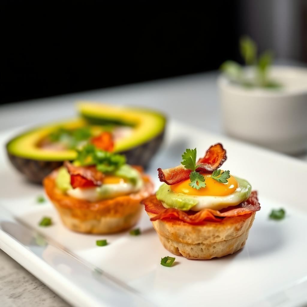 Avocado and Turkey Bacon Breakfast Cups