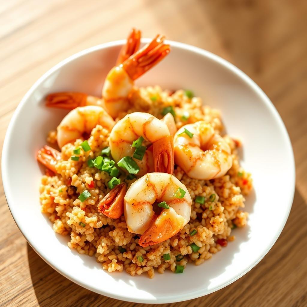 Spicy Garlic Shrimp Quinoa Bowl Spicy Garlic Shrimp Quinoa Bowl