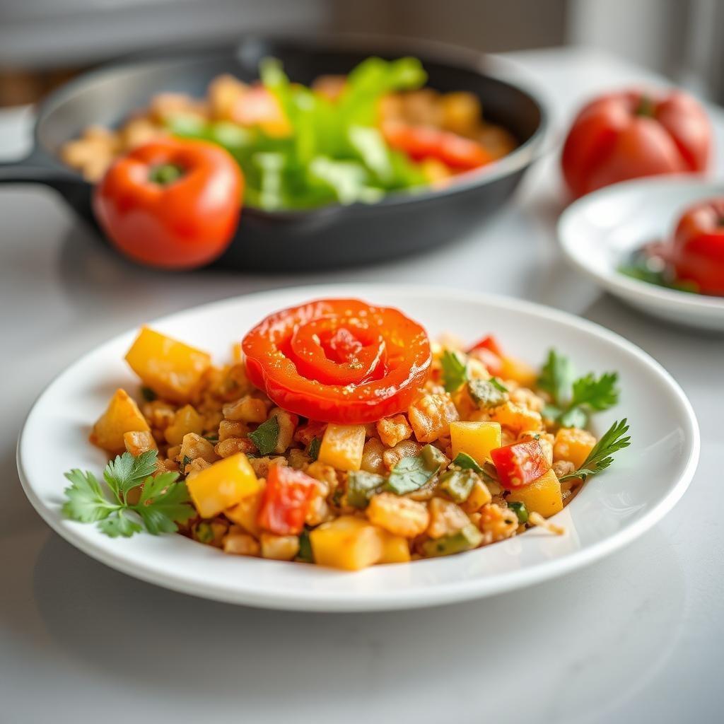 Skillet Breakfast Hash with Bell Peppers Skillet Breakfast Hash with Bell Peppers