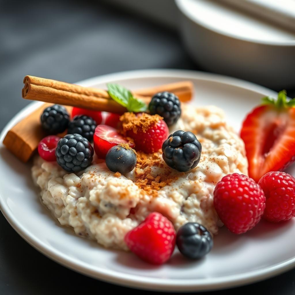 Hearty Overnight Oats with Cinnamon & Berries Hearty Overnight Oats with Cinnamon & Berries