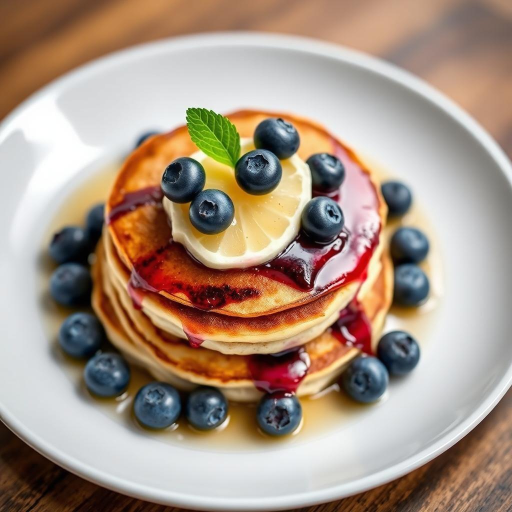 Blueberry Lemon Ricotta Pancakes