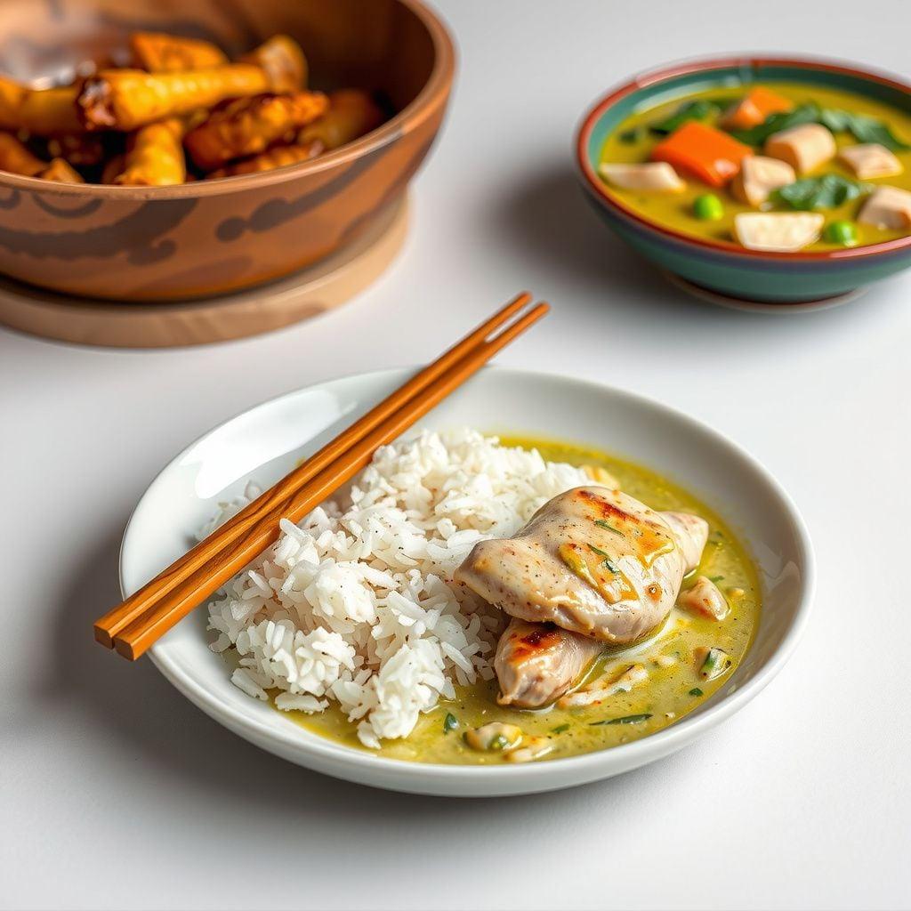 Thai Green Curry Chicken with Jasmine Rice Thai Green Curry Chicken with Jasmine Rice