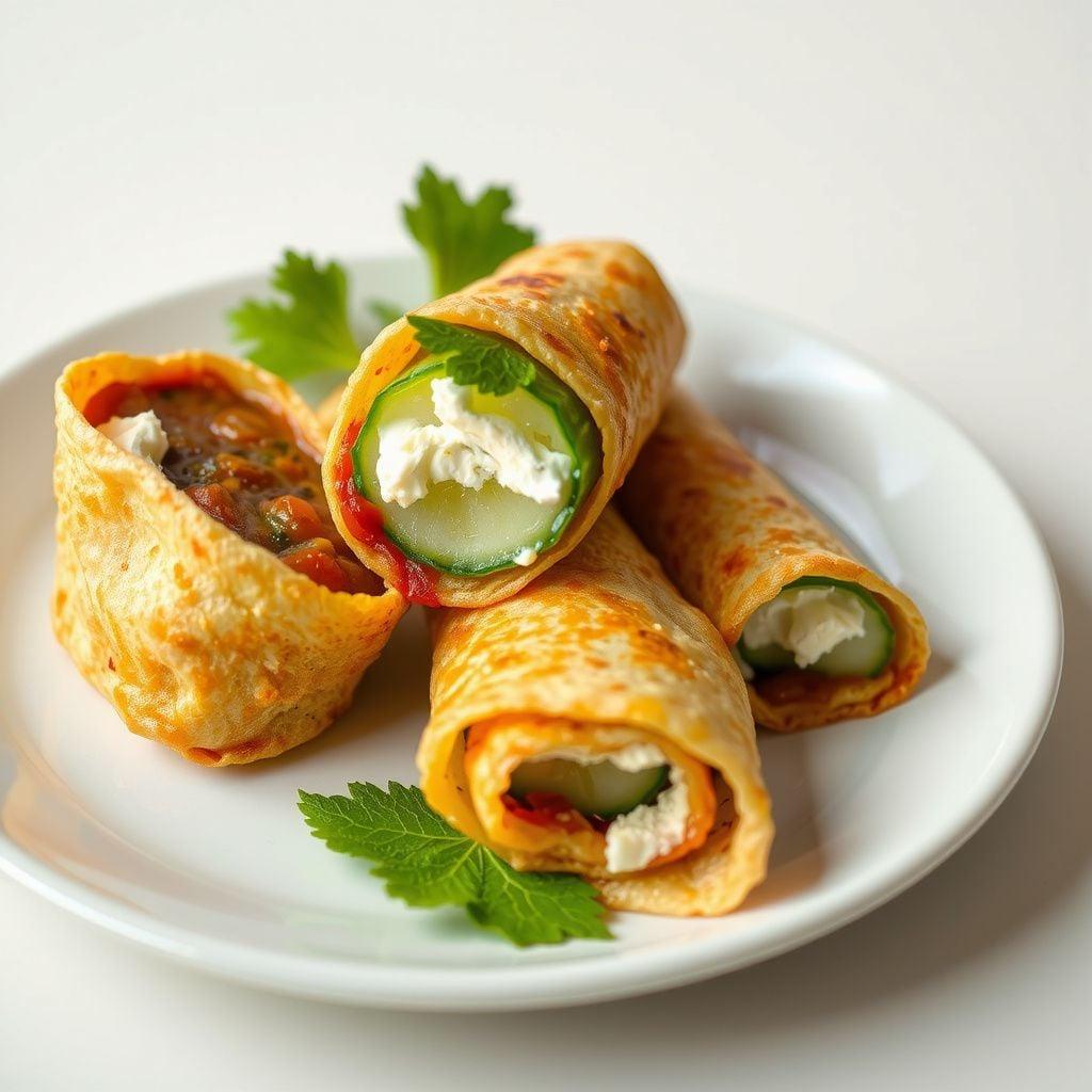 Mild Cream Cheese & Cucumber Roll-Ups Mild Cream Cheese & Cucumber Roll-Ups