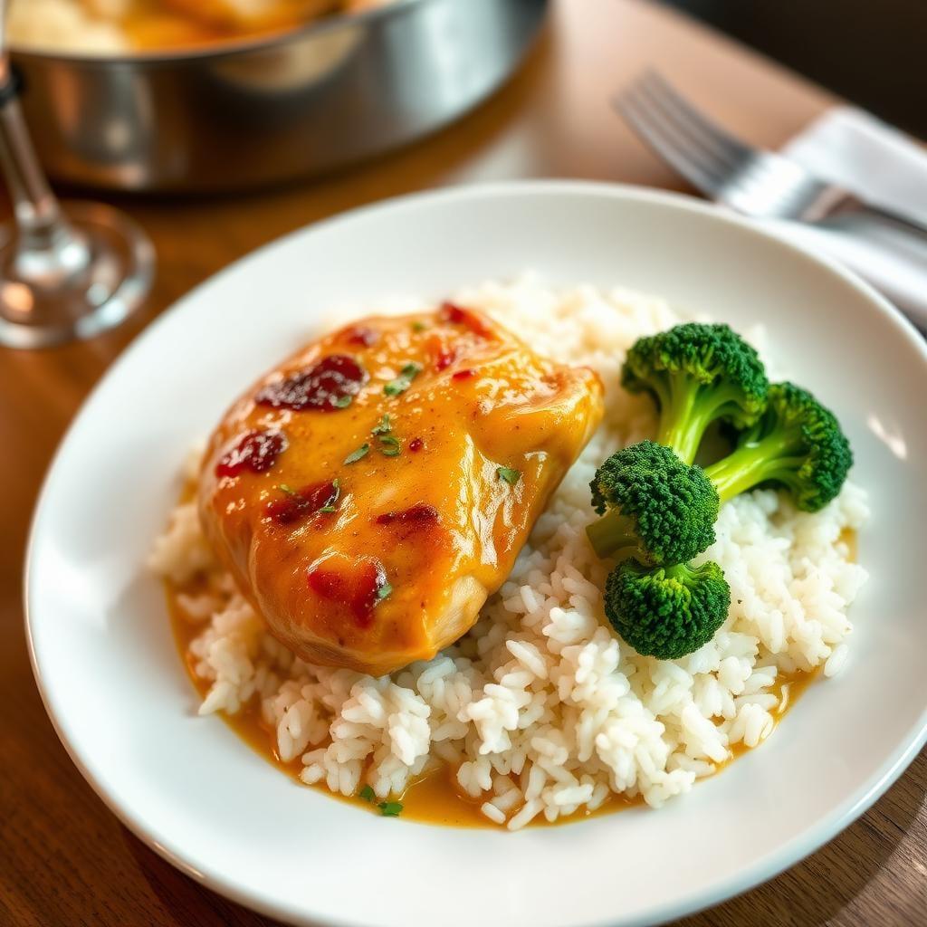One-Pot Garlic Butter Chicken, Rice and Broccoli One-Pot Garlic Butter Chicken, Rice and Broccoli