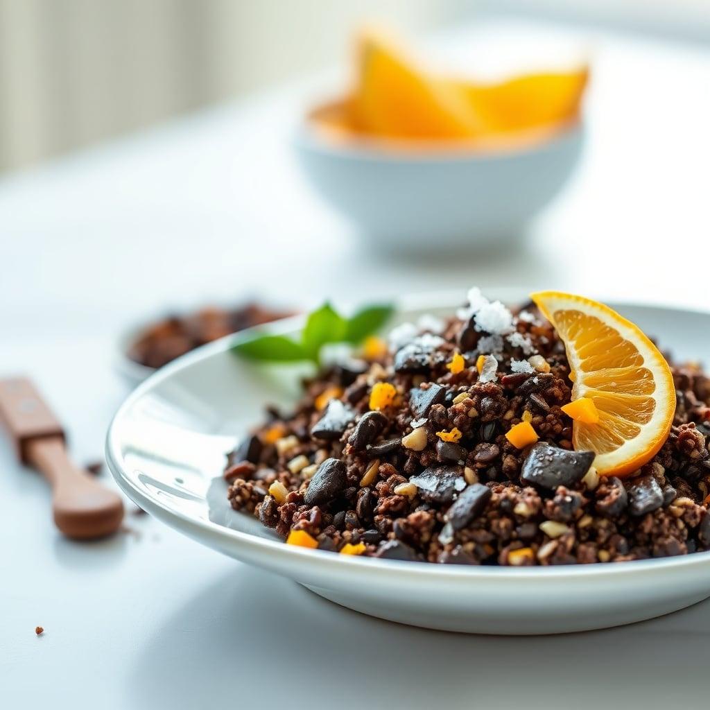 Dark Chocolate Hazelnut Granola with Sea Salt and Orange Zest Dark Chocolate Hazelnut Granola with Sea Salt and Orange Zest