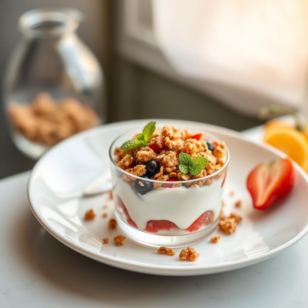 Greek Yogurt Parfait with Homemade Granola Greek Yogurt Parfait with Homemade Granola