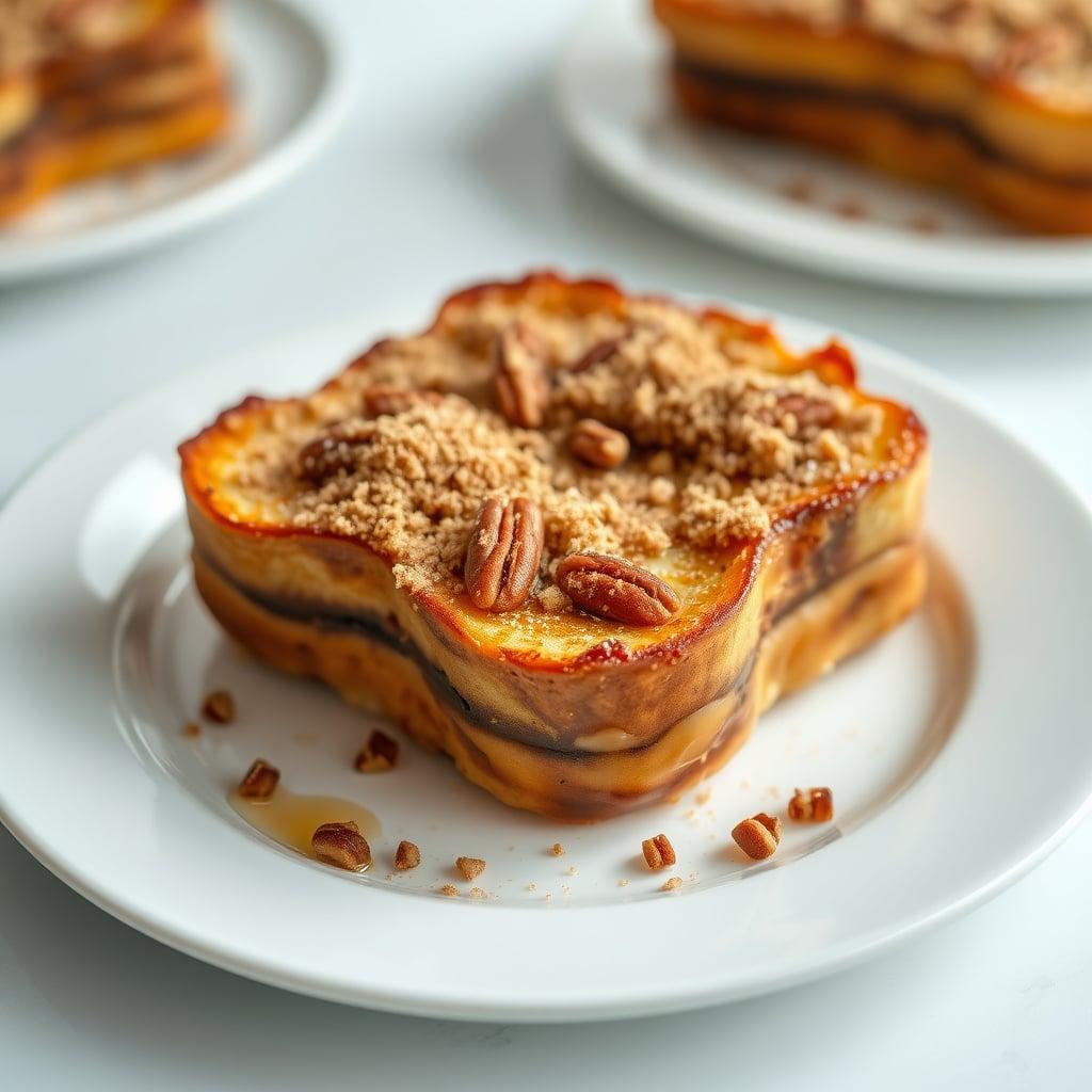 Maple-Pecan French Toast Breakfast Bake with Cinnamon Streusel Maple-Pecan French Toast Breakfast Bake with Cinnamon Streusel
