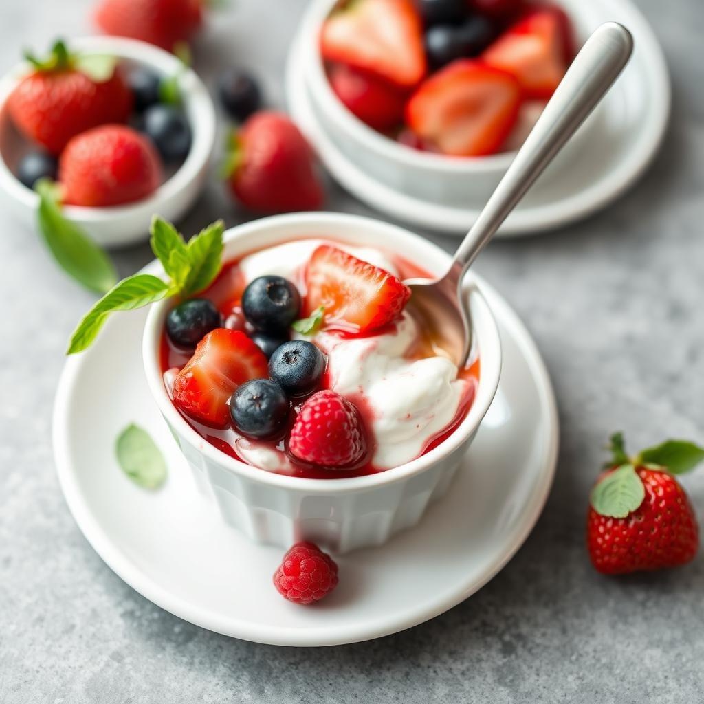 Greek Yogurt with Berry Compote Greek Yogurt with Berry Compote