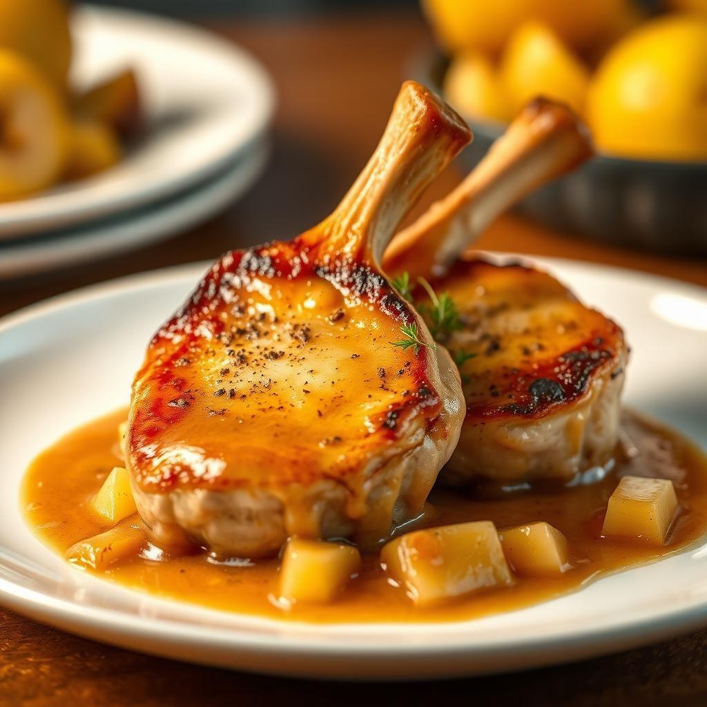 Baked Pork Chops with Applesauce Baked Pork Chops with Applesauce