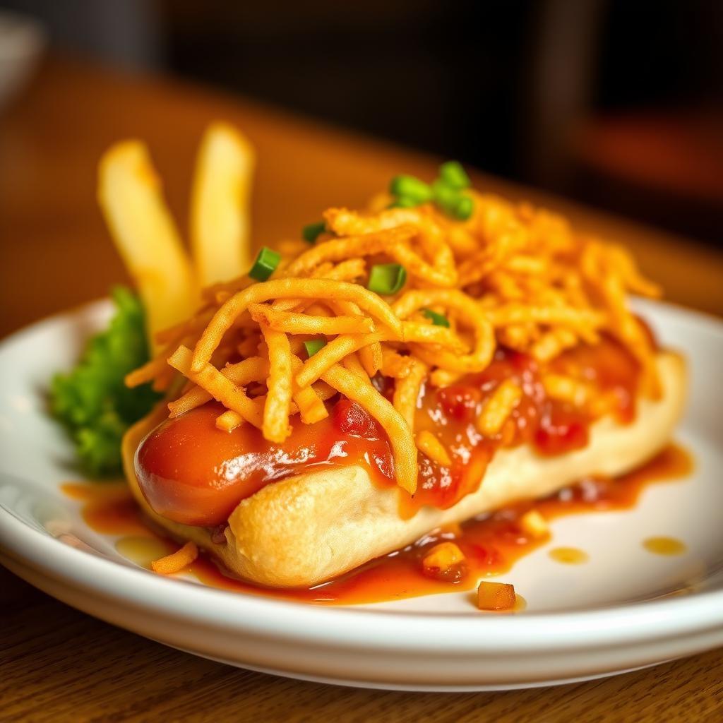 Loaded Hotdog Casserole with Crispy Potato Topping Loaded Hotdog Casserole with Crispy Potato Topping