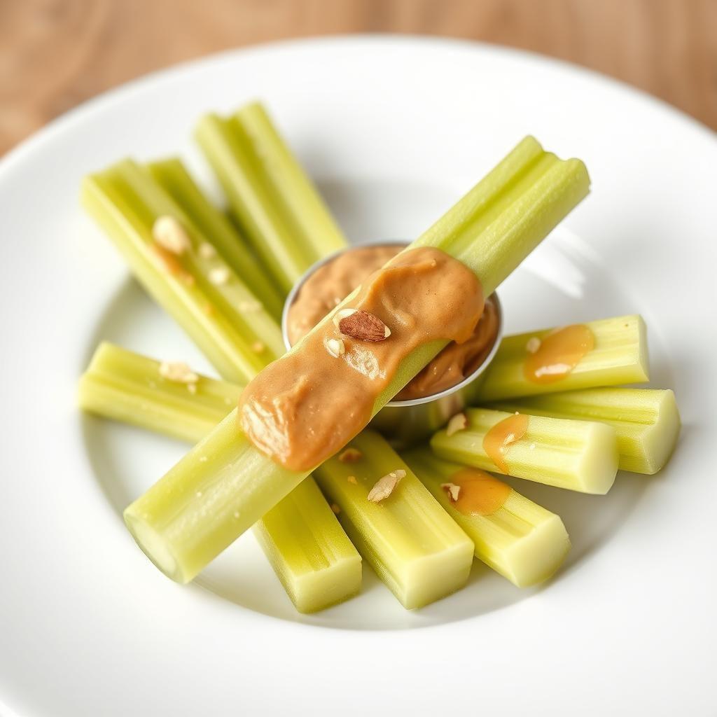 Celery Sticks with Almond Butter Celery Sticks with Almond Butter