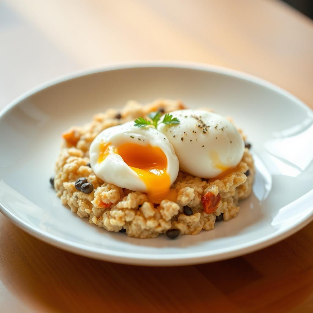 Savory Oatmeal Bowls with Poached Eggs Savory Oatmeal Bowls with Poached Eggs