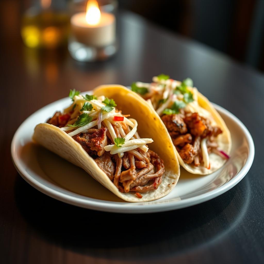 Slow-Cooked Pulled Pork Tacos with Citrus Slaw Slow-Cooked Pulled Pork Tacos with Citrus Slaw
