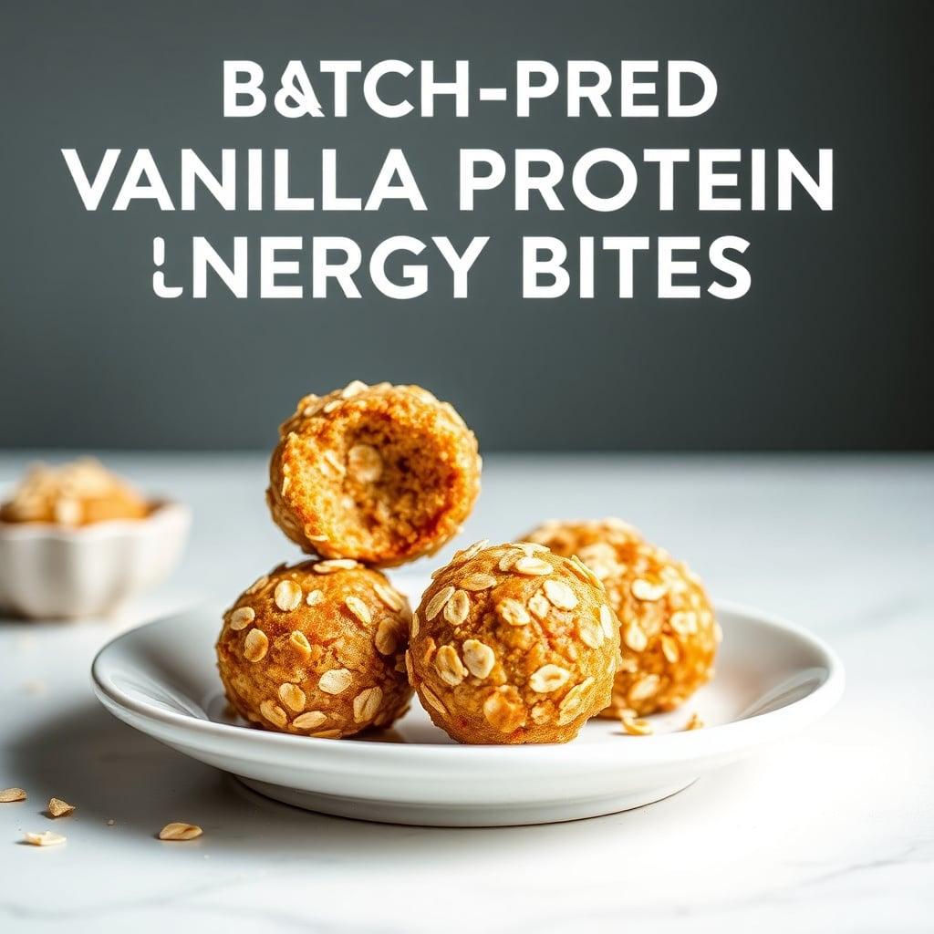 Batch-Prep Vanilla Protein Energy Bites Batch-Prep Vanilla Protein Energy Bites